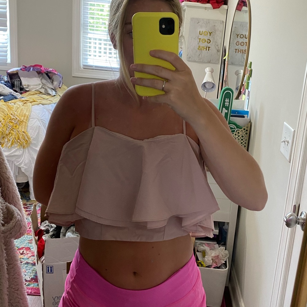Light pink crop top